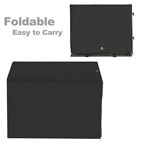 Dog Crate Cover Waterproof Kennel Cover (42.9"L x 28.3"W x 30.3"H / Black)