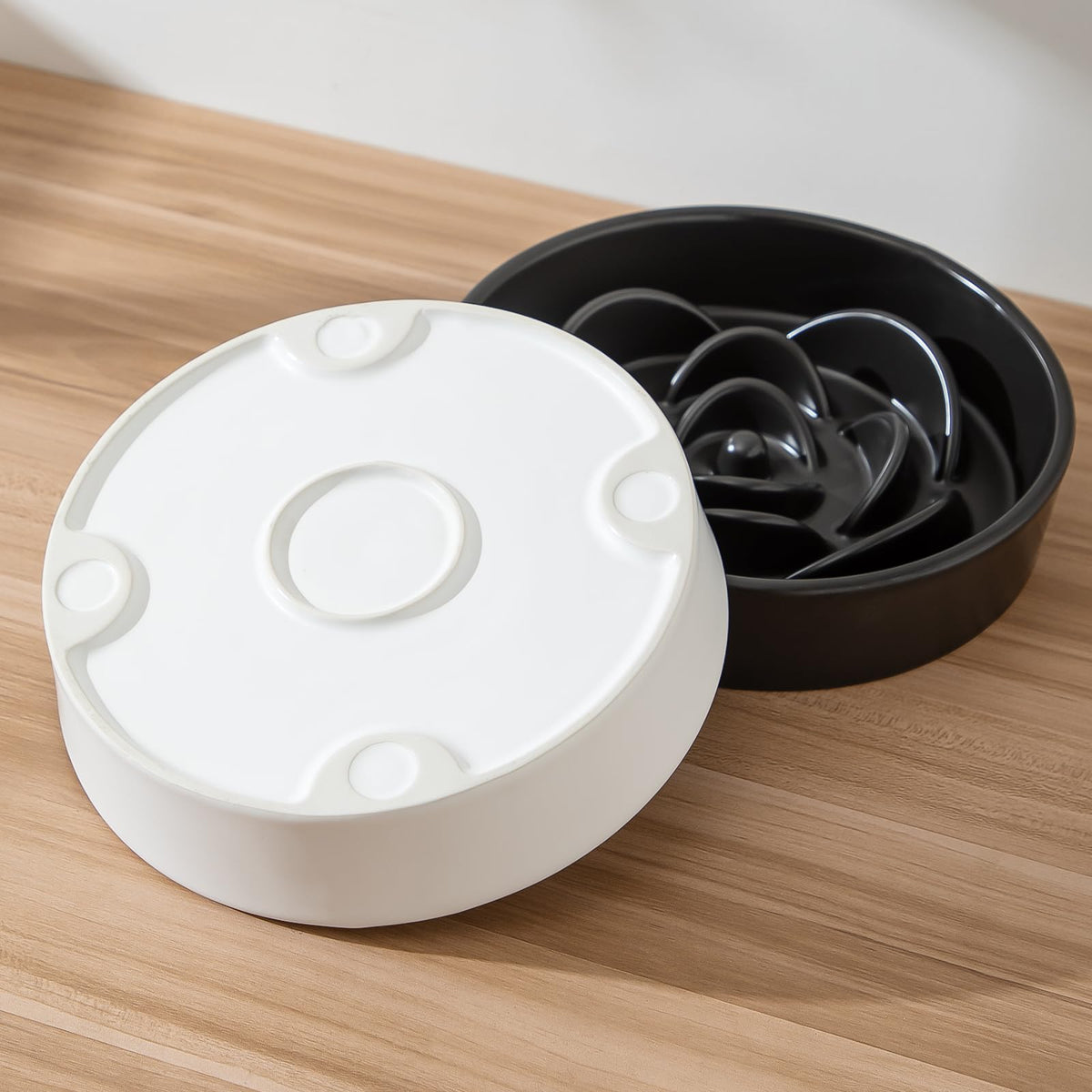 8.25'' Ceramic Slow Feeder Dog Bowls (8.25 inch / White)
