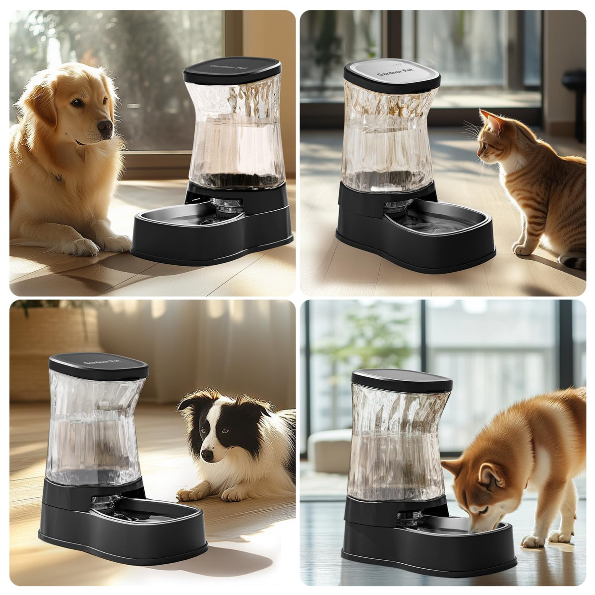 Automatic Dog Water Dispenser (Dark Grey / 1.6 Gallon)