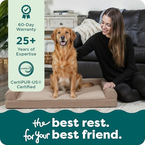 Orthopedic Dog Bed for Large Dogs w (Jumbo / Woodsmoke)