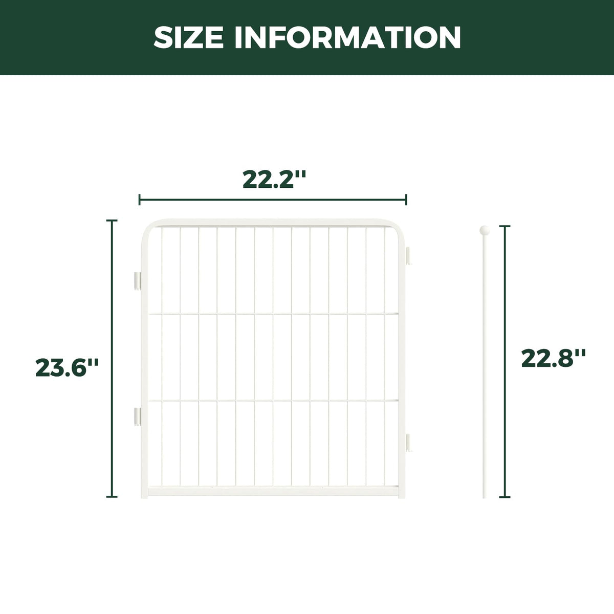 Homeplus Indoor Dog Playpen (White / 24"H)