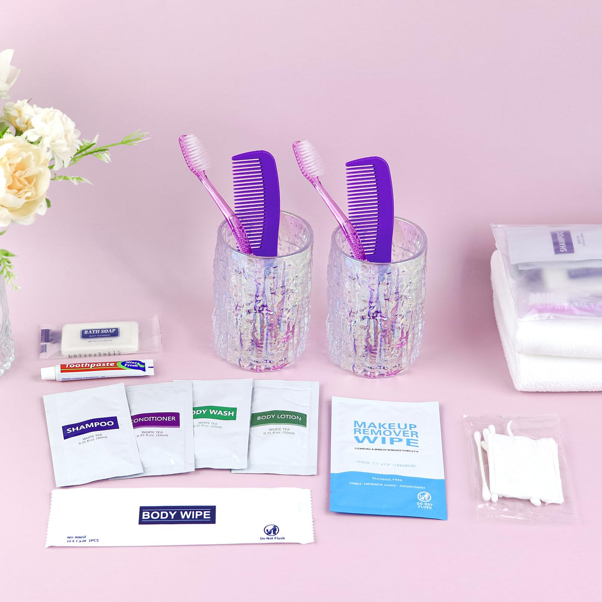 5 Kits Travel Toiletry Kit Bulk (pack of 5)