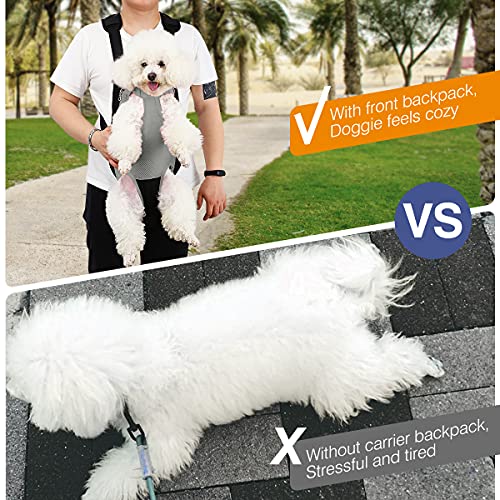 Pet Front Carrier Backpack for Small Medium Dogs (Gray / Large (Pack of 1))
