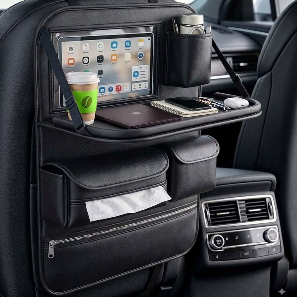 1 Pack Backseat Car Organizer with Foldable Anti