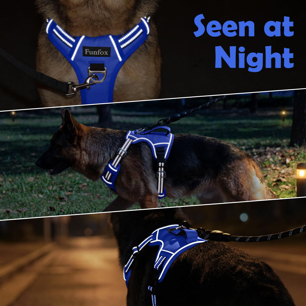 Dog Harness Small Sized Dog (Blue / Small)
