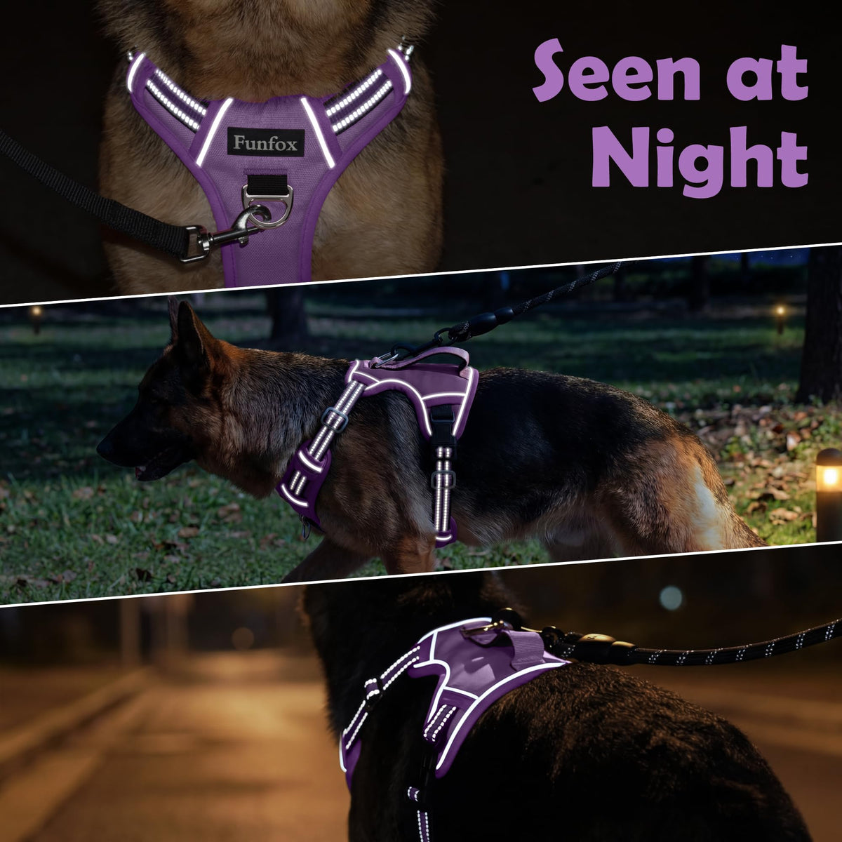 Dog Harness for XLarge Dogs (Purple / X-Large)
