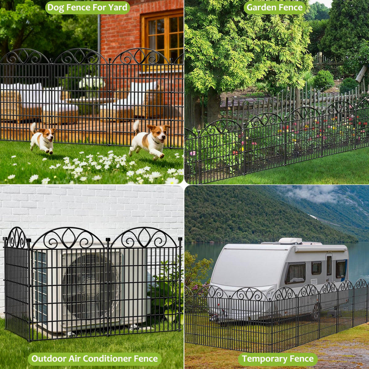 No Dig Garden Fence Outdoor for Yard (48 in(H) X 11.8 ft(L))