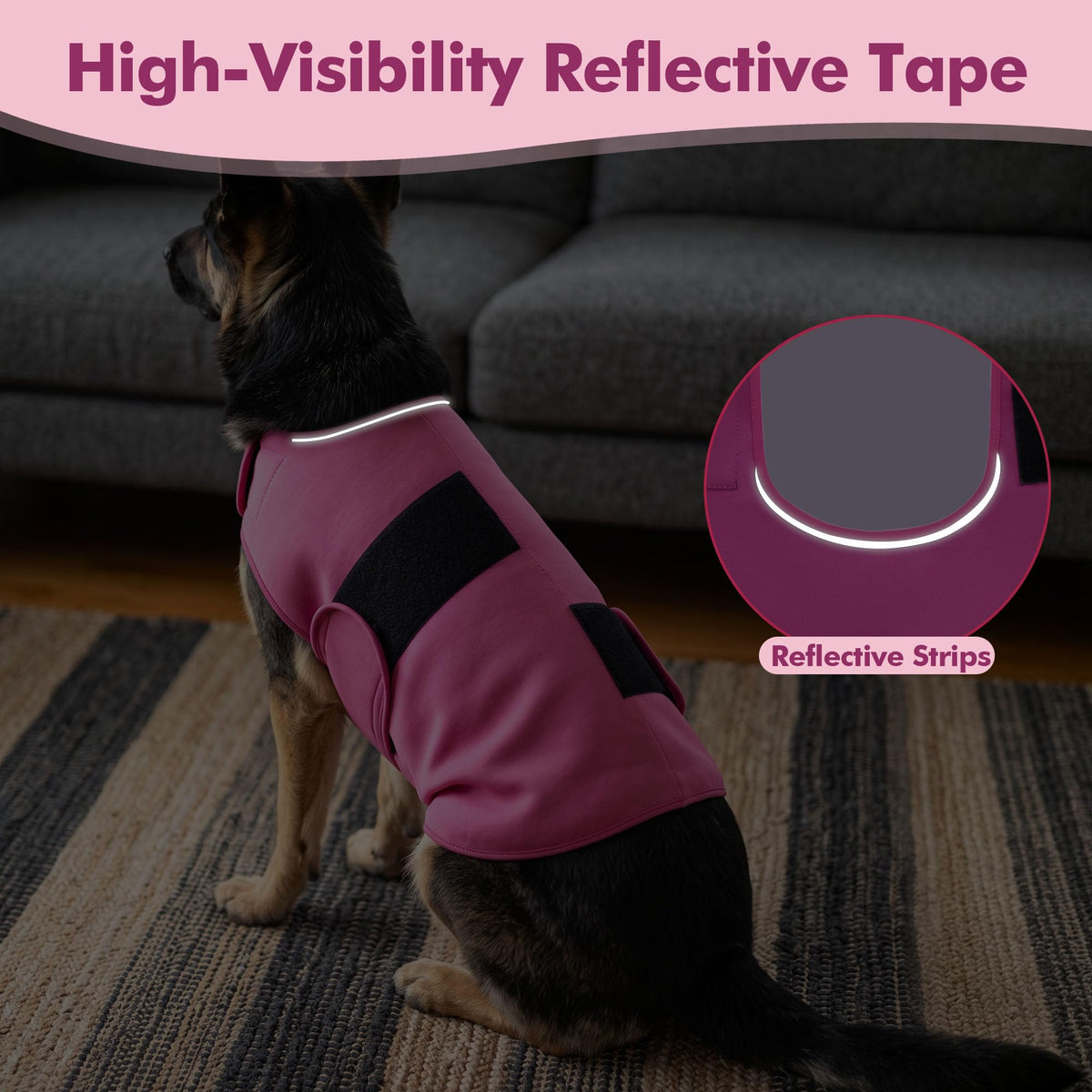 Dogs Calming Anxiety Vest Red (M)