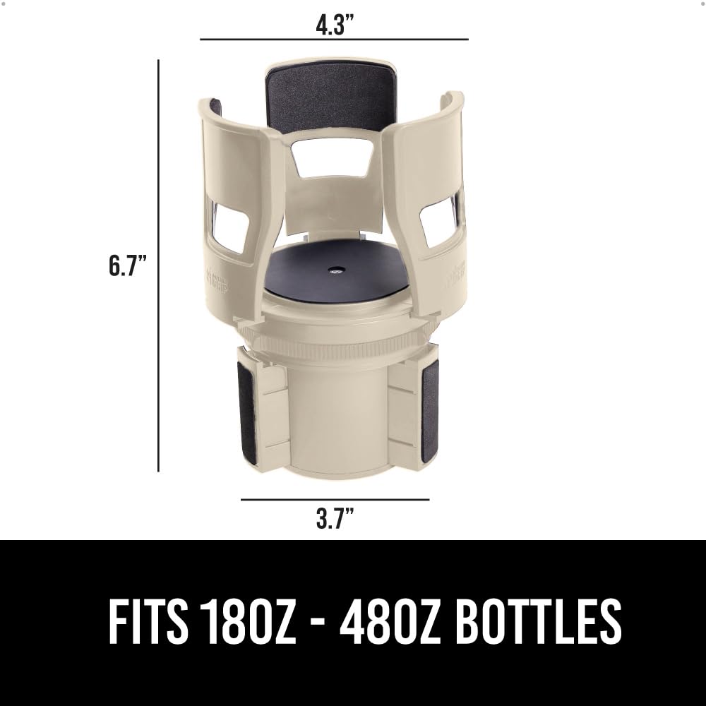Patent Pending Adjustable Car Cup Holder Expander (Tan)