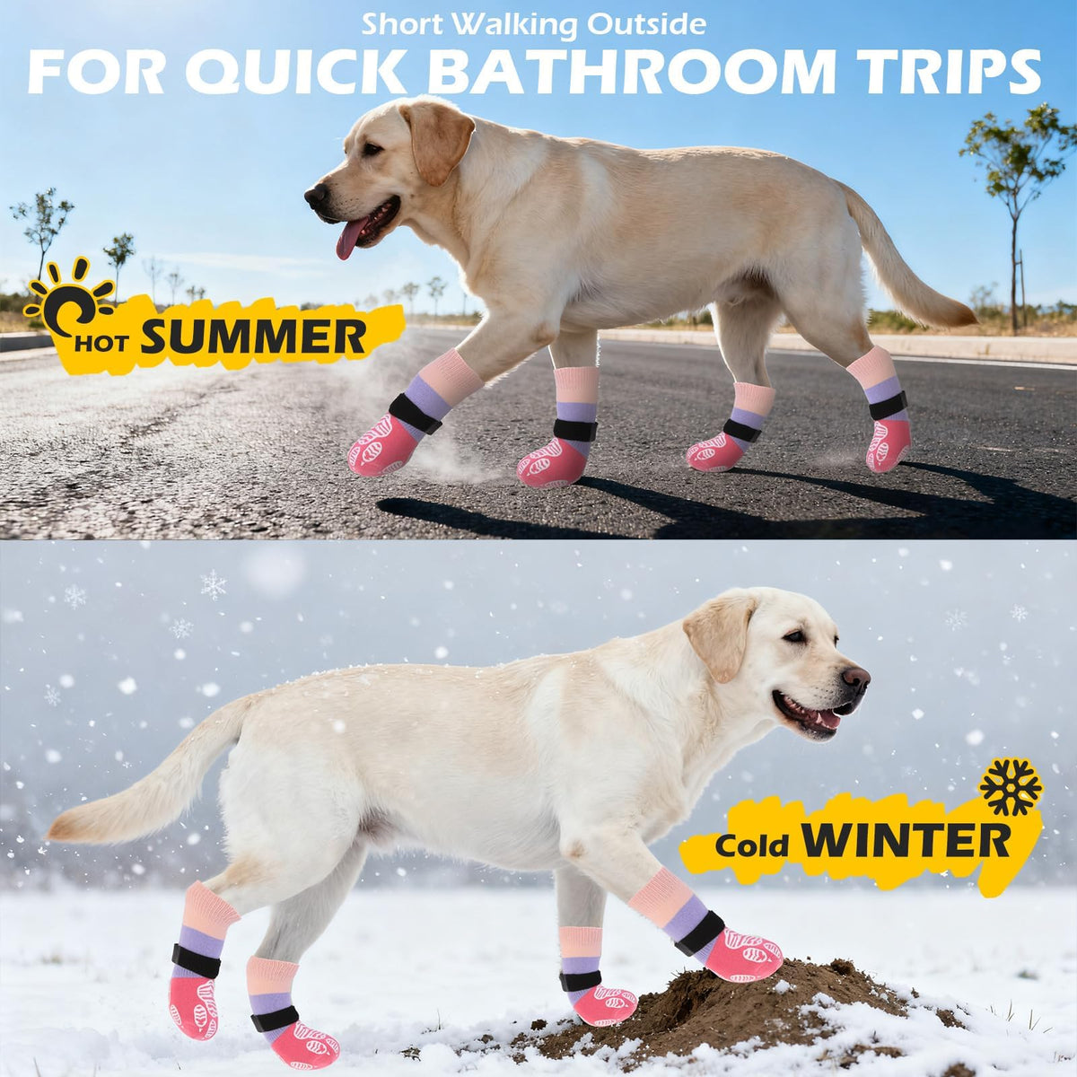 Anti Slip Dog Socks to Prevent Licking Paws