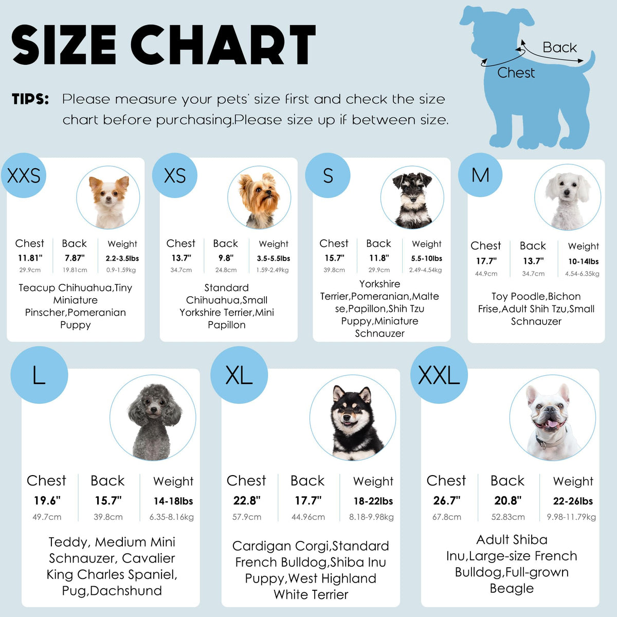 2 Pack Dog Sweaters for Small Dogs Girl Boy Winter Fleece Clothes Warm Soft Dog Sweatshirt Outfit for Dogs Cats Pet Apparel (Khaki+Gray / L (Back: 15.7", Chest: 19.6", 14-18 lbs))