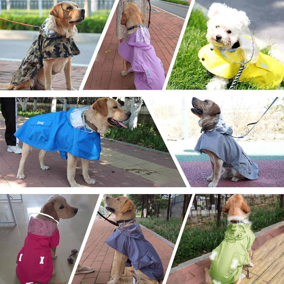 Waterproof Dog Raincoat (Army Green / X-Small)