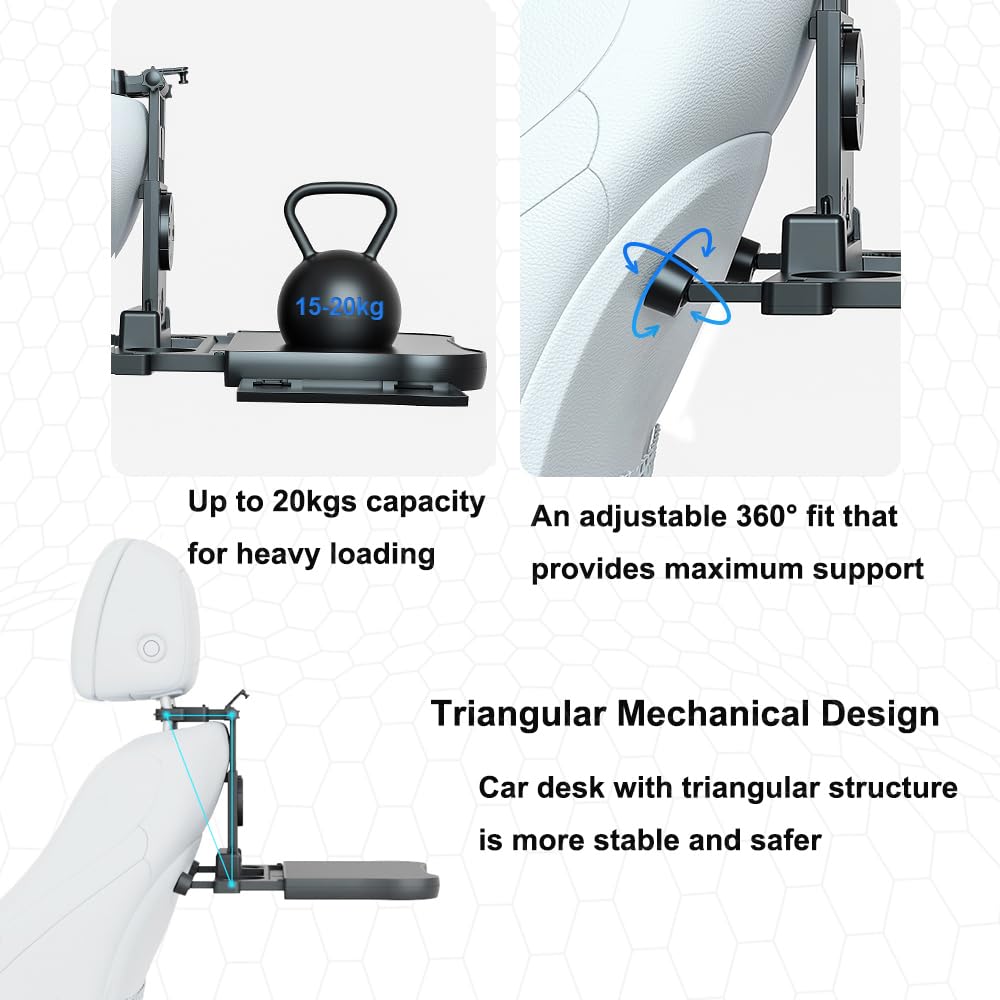 Car Back Seat Tray with Extendable Table (back seat)