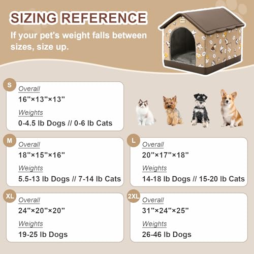 Dog House Indoor (Brown / S)