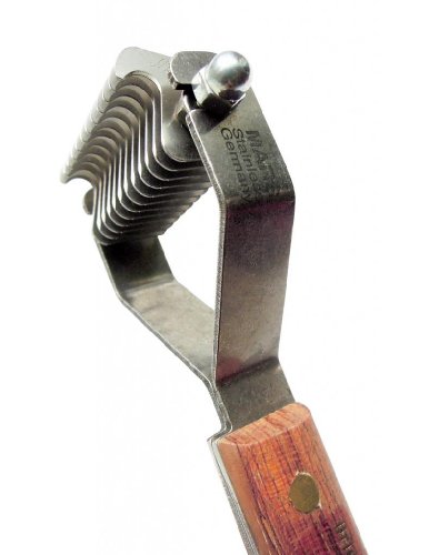 Original Dematting Undercoat Grooming Rake Stripper Tool for Dogs and Cats (12-Blade)