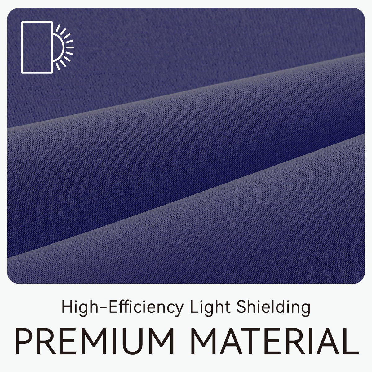 Self Adhesive Blackout Curtains (Navy Blue / 47"W x 59"L (Pack of 1))