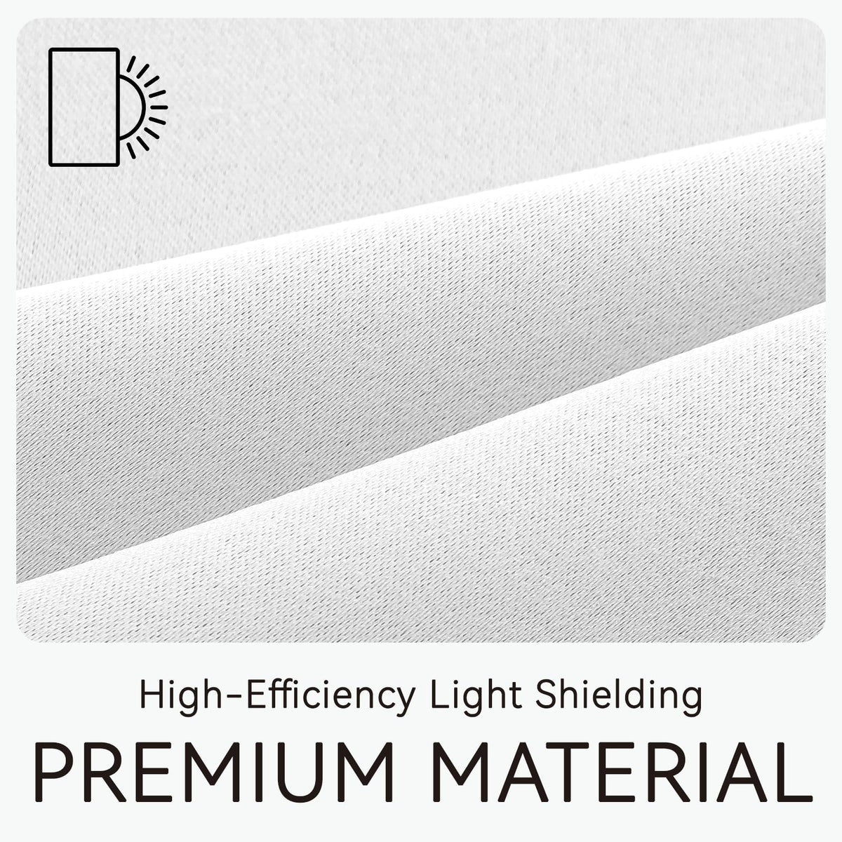 Blackout Curtains Adhesive (White / 47"W x 79"L (Pack of 1))