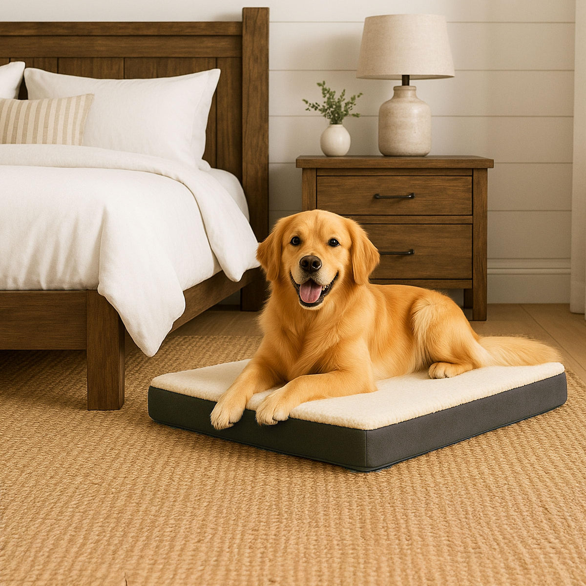 Orthopedic Dog Bed (Gray / Large)