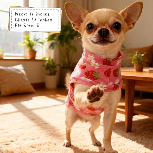 Cat Sweater Warm Fleece Pet Clothes for Cats Only (Strawberry Pink / Large)