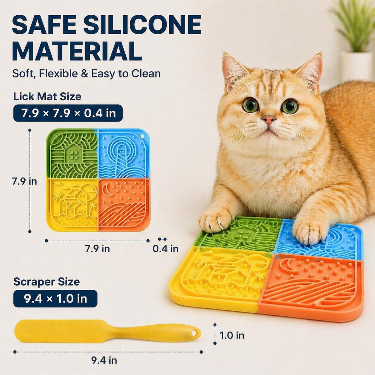 Lick Mat for Dogs (Multicolor)