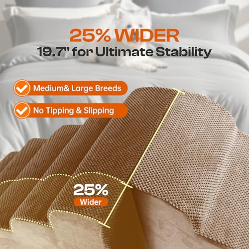 Dog Stairs Replacement Cover for 5 (Coffee / Cover- 25"H)