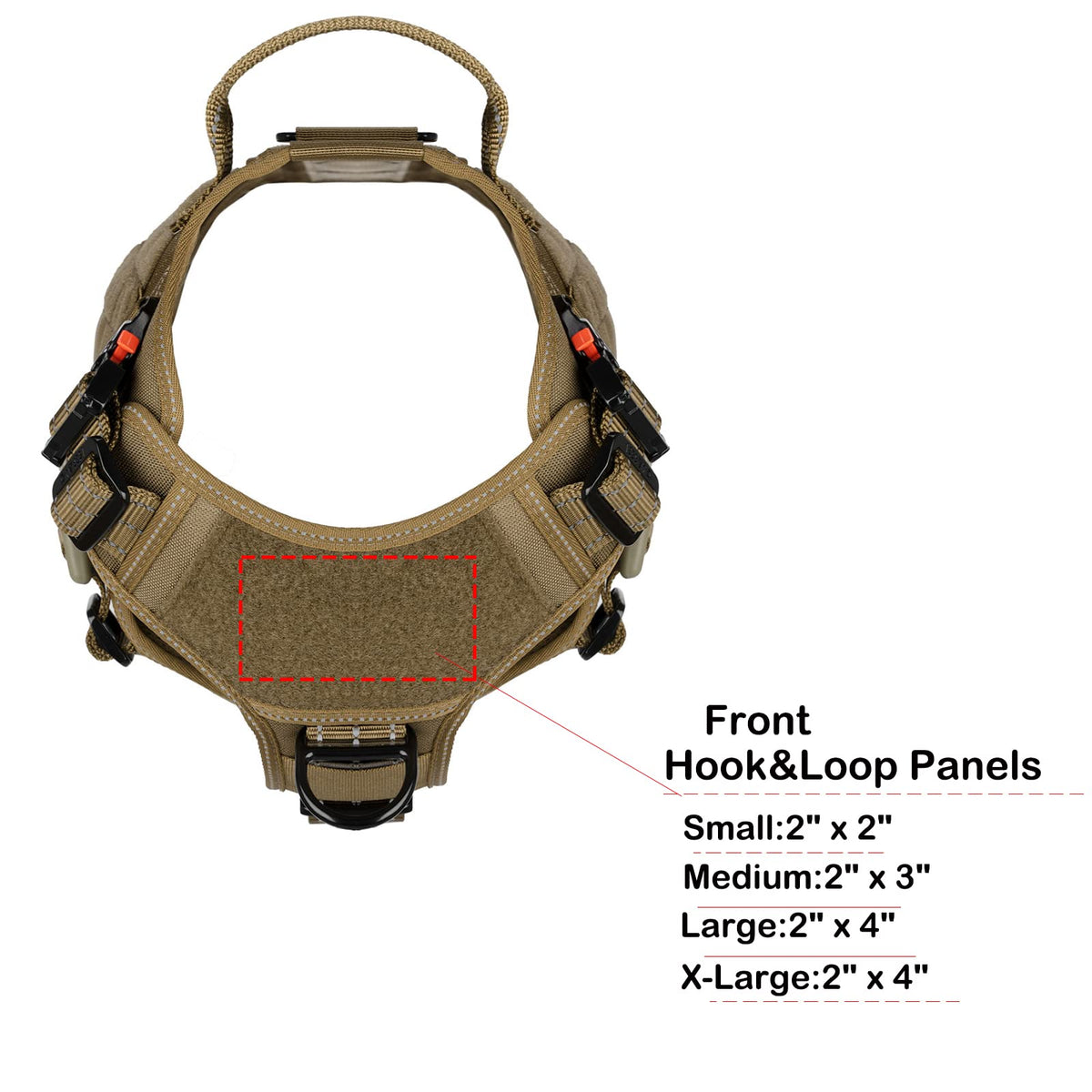 Tactical Dog Harness (X-Large (Pack of 1) / Brown)