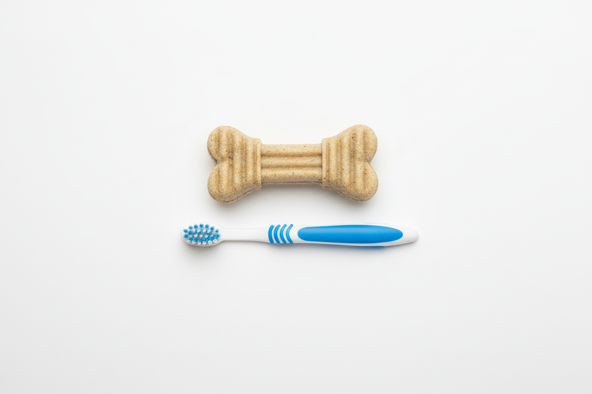 Dental Chew Bone & Toothbrush