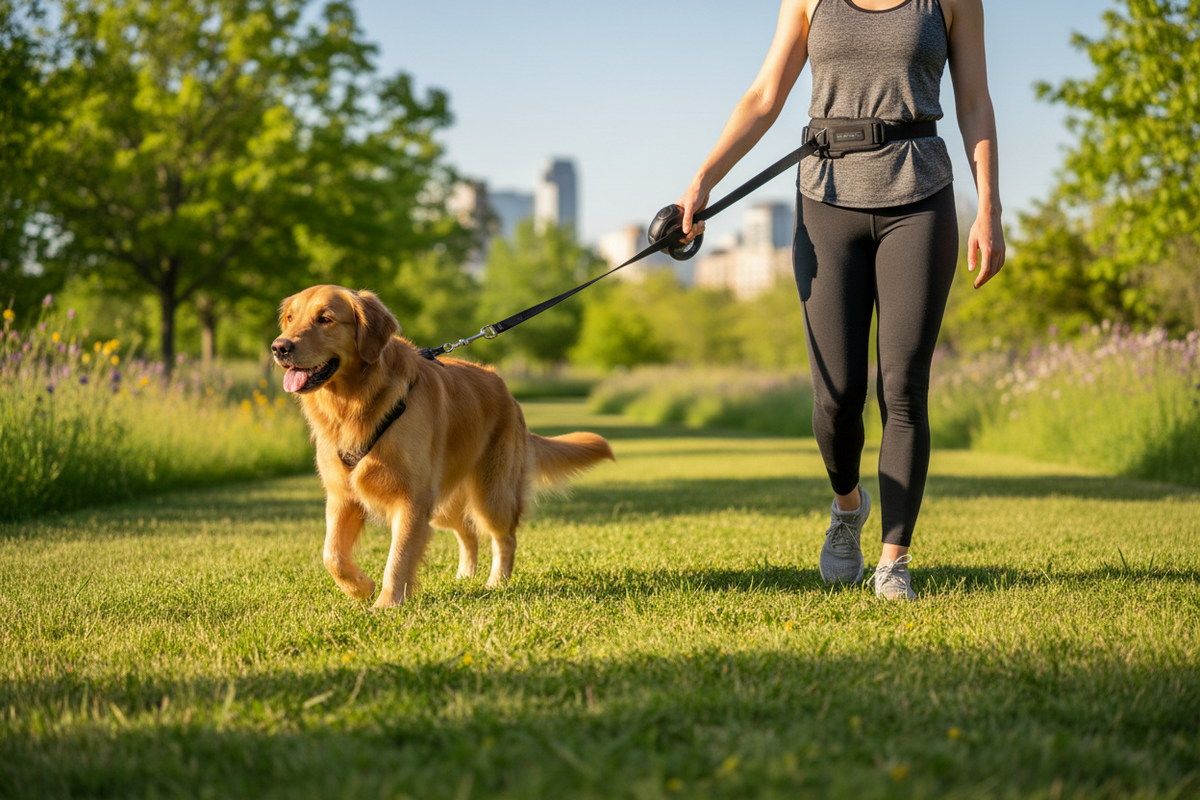Hands-Free Waist Leash Walking