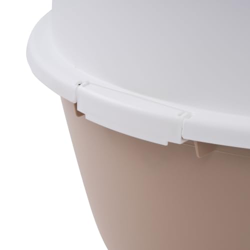 XX Large Top Entry Cat Litter Box (XXL Enclosed / Biege)