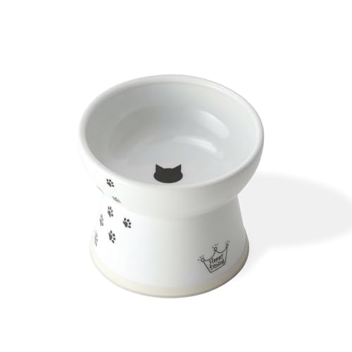 Necoichi Ceramic Raised Cat Food Bowl (Cat / Large)