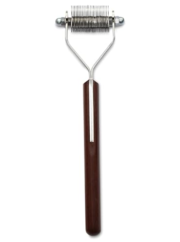 Original Dematting Undercoat Grooming Rake Stripper Tool for Dogs and Cats (26-Blade)