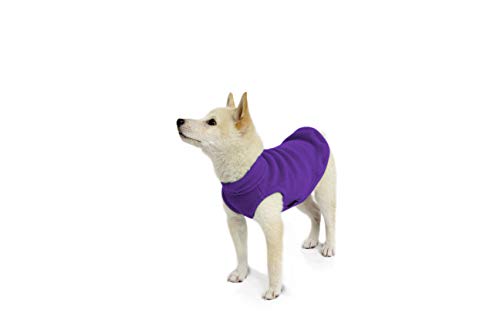 Stretch Fleece Vest Dog Sweater (X-Small Length (7") / Violet)