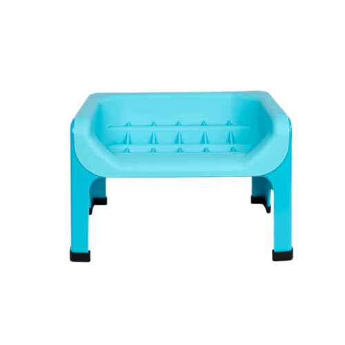 Elevated Slow Feeder Dog Bowls (Teal)
