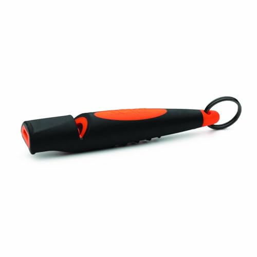 Alpha 210.5 Dog Training Whistle with Enhanced Ergonomic Grip. BPA (Black on Day glow Orange)