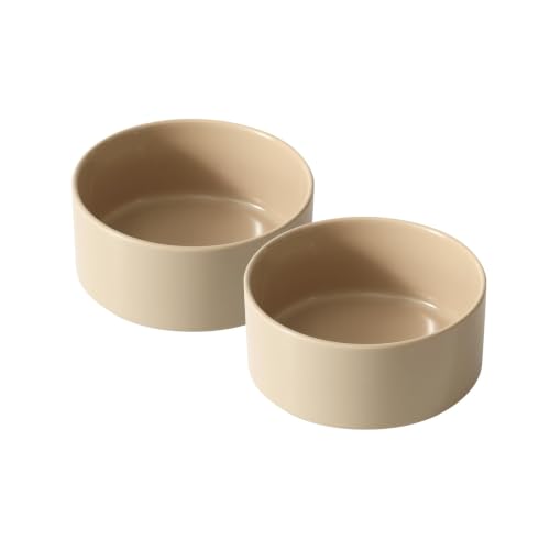 Ceramic Dog Bowls (Greige)