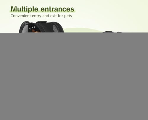 Cat Backpack Breathable (Black / 12.6"L x 10.2"W x 16.5"H)