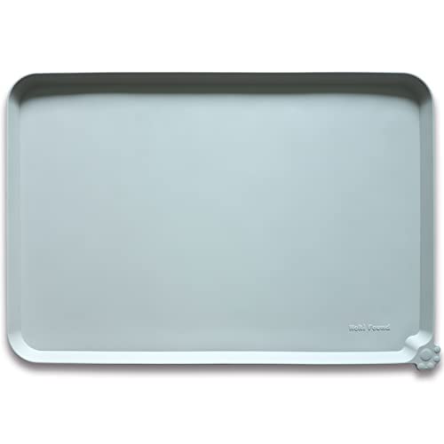 XX Large Silicone Pet Food Mats Tray (28" x 26" / Battleship)