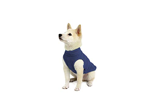 Stretch Fleece Vest Dog Sweater (Small Length (9") / Indigo Blue)