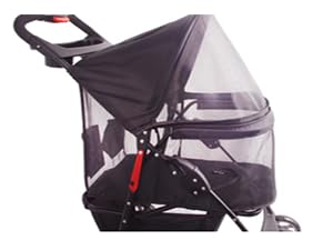 Full Window pet Stroller 3 Wheels for Cats & Dogs