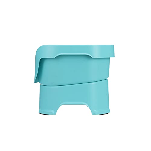 Neater Feeder Deluxe Mess Proof Dog Bowls Elevated for Medium Dogs 19 (Medium with Standard Bowl / Aquamarine)