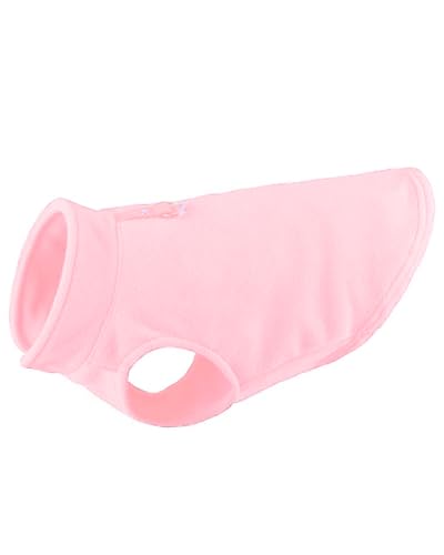 Dog Fleece Vest Sweater w (XL (17-25lbs) / Pink Lemonade)