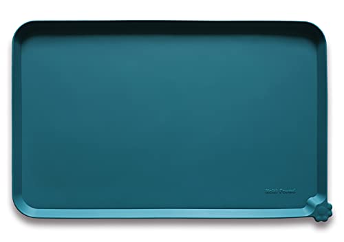 Silicone Pet Feeding Mats Tray (19" x 12" / Sicilian Ocean)