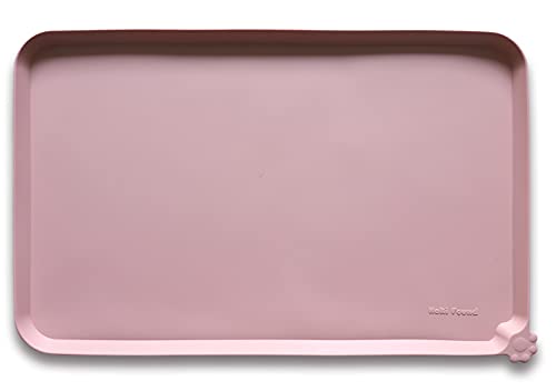 Silicone Pet Food Tray (19" x 12" / Neutral Pink)
