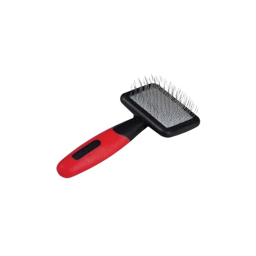 Paw Brothers Mini Pin Tiny Flat Slicker Brush for Dogs (Mini Soft Pin Slicker Brush)