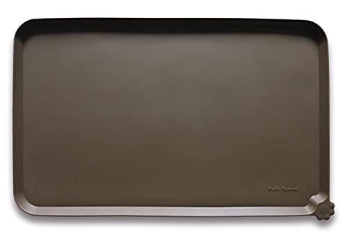 Large Silicone Pet Food Mats Tray (24" x 16" / Coffee)