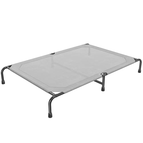 Raised Dog Bed for Extra Large Dogs (60.25"L x 37.25"W x 8"Th / Grey)
