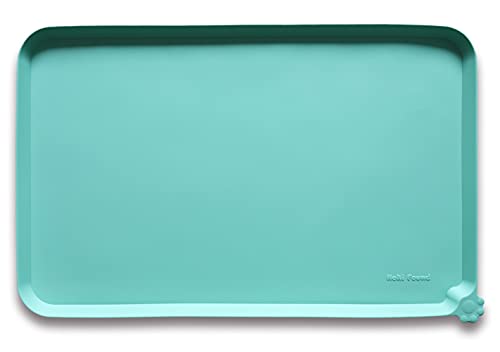 L Silicone Non Slip Pet Food Mats (22" x 14" / CoolMint)