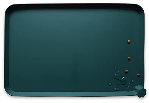 Silicone Pet Food Mats Tray (19" x 12" / Dark Cedar)