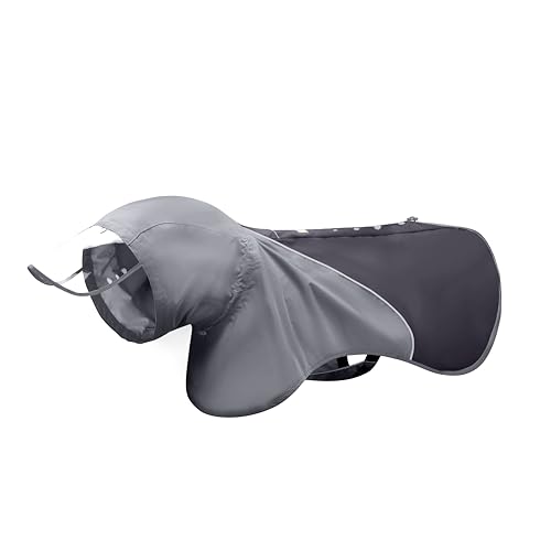Slip On Dog Rain Poncho (Grey / XS)