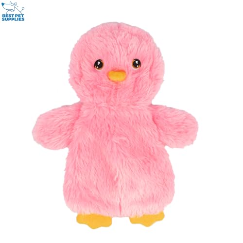 Interactive Squeaky Dog Chew Toy (Crinkle Chicken (Yellow, Pink, Blue) / Large)